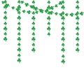 Vertical green clover garland for St. Patrick's Day party decorations and hanging backdrop - Four-Leaf Clover Style / Standard Length