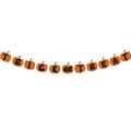 Glittery Trick or Treat orange pumpkin banner for Halloween party wall decorations - Pumpkin Banner