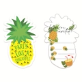 Cartes d'invitation tropicales en forme d'ananas pour fêtes d'été et mariages - Ananas