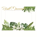 Tropical leaf Just Married photo booth frame for summer weddings and party photography - Hawaiian Wedding Style (DJ)