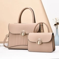 Ensemble chic de sacs à main beige pour femme avec fermoir demi-lune et grande capacité - Khaki