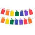 Rainbow graduation photo banner for pre-school to 12th grade school years display - Colorful