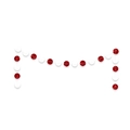 Ghirlanda di paillettes rosse e bianche per festa di laurea e decorazione per infermiere - Ghirlanda di Punti Rosso E Bianco / Rosso & Bianco