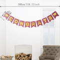 Congrats burgundy graduation banner with gold glitter text and doctor caps for party decor - Congrats + Doctor Hat Banner (Burgundy)