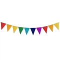 Colorful glitter triangle banner with 11 flags for 2026 graduation party decoration - Triangle Bunting Banner (J-0070-3)