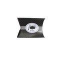 Scatola di caramelle per laurea a pois neri con etichetta Thank You e tocco accademico - 9cmx6.5cmx2.4cm / Nero