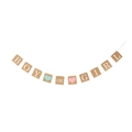 Striscione Boy or Girl in carta kraft con cuori per decorazioni baby shower party - BOY OR GIRL Carta Kraft