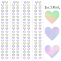 Holographic laser heart garland banner 5cm width for wedding and party decor - Iridescent