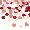 Confeti de corazón rosa y oro rosa para decoración de bodas y San Valentín - 100 Piezas