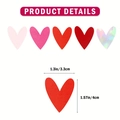 Pink and red heart-shaped confetti in various shades for Valentine's wedding decor - 100Pcs / Mixed Colors