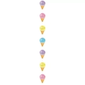 Colorful glitter ice cream cone garland decorations for summer party wall hanging - Ice Cream Decoration (7pcs/string)