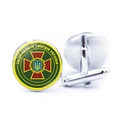 Zilveren manchetknopen met het embleem van de Nationale Garde van Oekraïne - Oekraïne Nationale Garde Badge (JY006318-4)