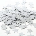 Confeti de estrellas plateadas con purpurina para decoración de mesas y manualidades - Estrella Brillante Plateada