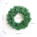 30cm PVC Künstlicher Pinien Weihnachtskranz, 155g Gewicht für DIY Feiertagsdekorationen - Klein
