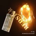 Guirlande lumineuse LED blanc chaud 3m avec boîtier piles pour sapin de Noël DIY - Guirlande lumineuse LED / Version Longue (Piles non incluses)