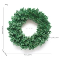 Künstlicher 40cm grüner Weihnachtskranz mit detaillierten Maßen und Gewichtsangaben - 40CM Schlichter Kranz