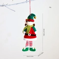 Green Christmas elf plush ornament with dimensions 18cm by 8cm and 12g weight - Girl Elf