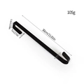 Gancio per ghirlande in metallo nero opaco da 30 cm per porte e decorazioni casa - 30cm / Nero