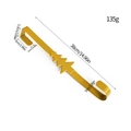 Goldener Metall-Weihnachts-Tüthaken 38cm mit Maßen für die Aufhängung von Kränzen - 38cm / Weihnachtsbaum-Gold