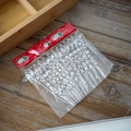 Set de 24 adornos de carámbanos en espiral en paquete festivo de decoración navideña - Barras de hielo en espiral / Juego de 24 / Transparente