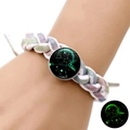 Bracelet Saggitaire tressé multicolore avec un pendentif étoilé phosphorescent dans le noir - Sagittaire