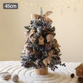 Mini árbol de Navidad nevado de 45cm con luces LED, piñas y bayas azules - Blueberry Tree Style / 60CM