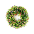 Artificial spring wreath with colorful tulips and wildflowers for home door decoration - Colorful Gypsophila Wreath
