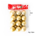 Set di 12 palline di Natale oro opaco da 3 cm in confezione per la vendita - 3cm / Oro Opaco