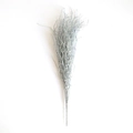 Silver glitter grass spray Christmas floral pick for holiday shop window decorations - Silver