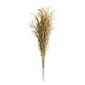 Golden artificial Christmas branches with glitter finish for festive window decorations - Brown