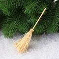 Mini balai en paille fait main pour décoration de sapin de Noël et bricolage créatif - Décoration Mini Balai
