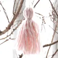 Pendentif gland en laine rose pour décoration de sapin de Noël et accessoires créatifs - Petit pendentif / Rose