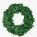 Klassischer grüner PVC-Weihnachtskranz aus dichten Tannennadeln für die Feiertage - 30CM Grüner Schlichter Kranz