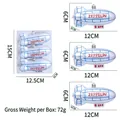 Set di ciondoli natalizi a forma di astronave Zeppelin argento con decorazioni blu - Astronave Argento 3 Pezzi
