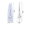 Silver plated spindle Christmas tree topper with 28cm height and gift box packaging - Silver