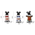 Set giocattoli di Natale a carica con Babbo Natale, pupazzo di neve e renna, 8cm - Modello Renna Babbo Natale Pupazzo di Neve