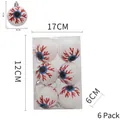 6-piece Halloween eyeball hanging ornaments with red glitter veins for spooky party decor - Blue Ghost Eye Style