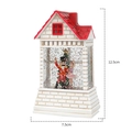 Maison de Noël à eau avec casse-noisette, ballerine et paillettes, hauteur 12,5 cm - Casse-noisette