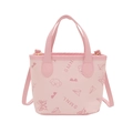 Mini sac seau rose avec imprimés de dessins animés et bandoulière pour petites filles - Sans Pendentif / Rose