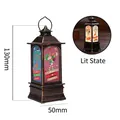 Farol de Navidad LED en bronce antiguo con reno y duende, altura de 130 mm aprox. - Lindo Duende Bronce / Bronce antiguo