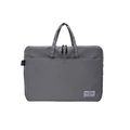 Minimalist grey large capacity nylon laptop bag and briefcase with dual handles - Style 1 / Gray