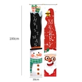 Set de carteles navideños con Papá Noel y Muñeco de nieve en tela Oxford 180x30cm - Estilo de Letra Papá Noel y Muñeco de Nieve (2)