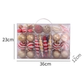 Set di 71 palline di Natale rosso oro e bianco per decorazioni albero di Natale - Set Assortito di Palline di Natale