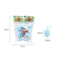 Blue Easter egg hanging decorations set with 12 foam eggs and hanging strings - Blue