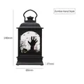 Ghost hand style Halloween lantern decorative LED candle light 140x68x37mm - Ghost Hand Style