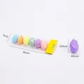 Easter Style C set of 6 colorful textured foam decorative eggs with hanging ribbons - Style C (Foam Particle Style)