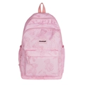 Rosa Freizeitrucksack mit Bärenprint und großem Fassungsvermögen für Schülerinnen - Rosa