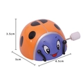 Giocattolo a molla coccinella arancione con macchie nere per regalo decorativo - Coccinella Arancione
