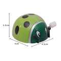 Giocattolo a molla a forma di coccinella verde con meccanismo e altezza di 3,5 cm - Coccinella Verde