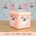 Scatola regalo di Natale rosa con renne e alberi per decorazione vetrina festiva - 20CM (Stile F) / Rosa